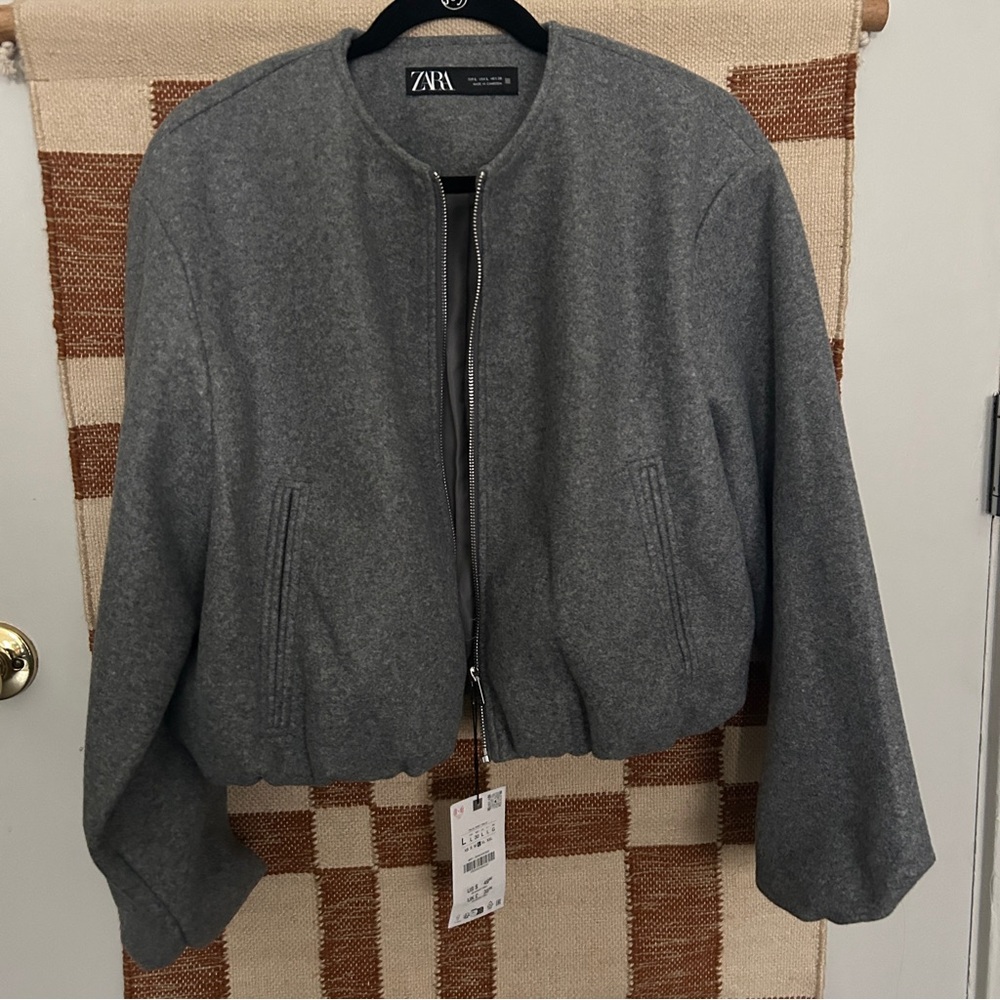 Zara Bubble Bomber Jacket